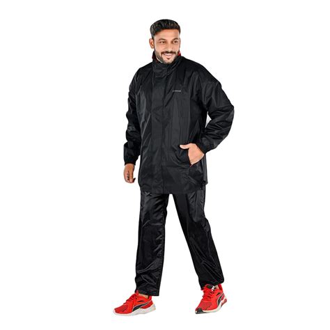 Buy Aristocrat Rainwear Mens Raincoat Reversible Long Coat Waterproof ...