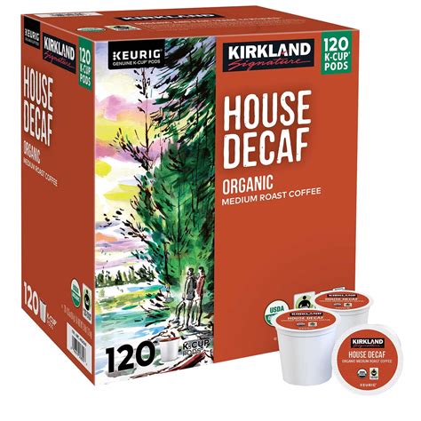 Kirkland Signature Organic House Decaf, Fair Trade, Decaffeinated K-Cup ...