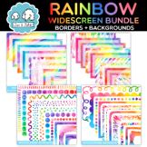 Rainbow Watercolor Google Slides Templates, PPT SLIDE Backgrounds ...