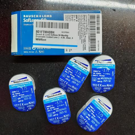 Bausch + Lomb Soflens59 Monthly Disposable Contact Lens(6 Lens Pack -4. ...