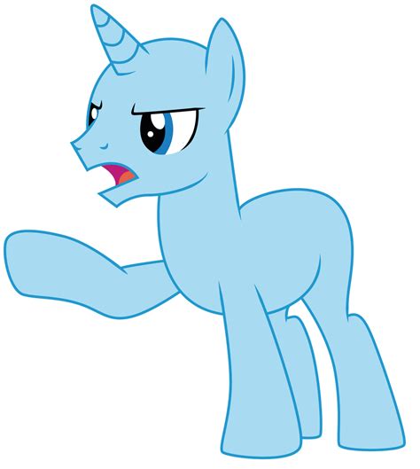 Angry Pointing Stallion Base by DragonChaser123 on DeviantArt