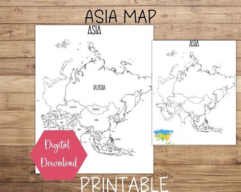 Image result for Asia Map Printable