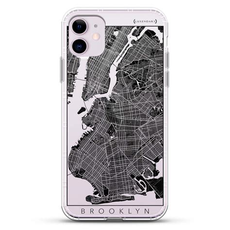 MAPS: Brooklyn Streets Map | Luxendary Air Series Clear case with 3D ...