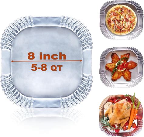 Amazon.com: Aluminum Foil Air Fryer Liners, Disposable Air Fryer Liners ...