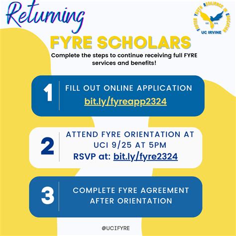 Apply to be a FYRE Scholar | UCI FYRE