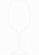 Image result for Outline of Wine Glass