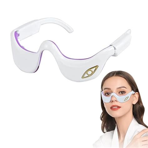 Under Eyes Red Light Therapy Massager Glasses-Microcurrent Eye face led ...