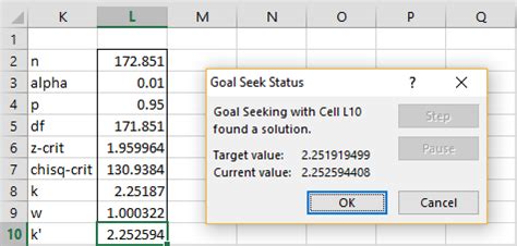 Image result for Excel Tolerance Interval