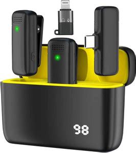MOOZMOB Dual Wireless Microphone for Reels Recording Podcast ASMR ...