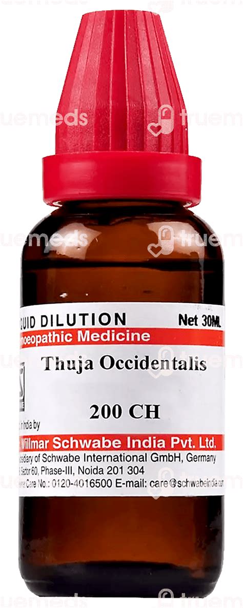 Dr Willmar Schwabe India Thuja Occidentalis 200 Ch Dilution 30 Ml ...