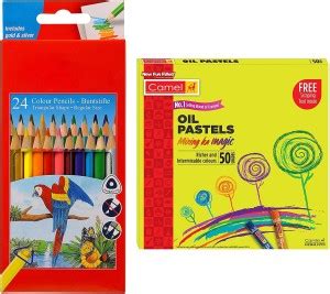 Flipkart.com | Camel STUDENTS OIL PASTELS 50 SHADES WITH FABER CASTELL ...