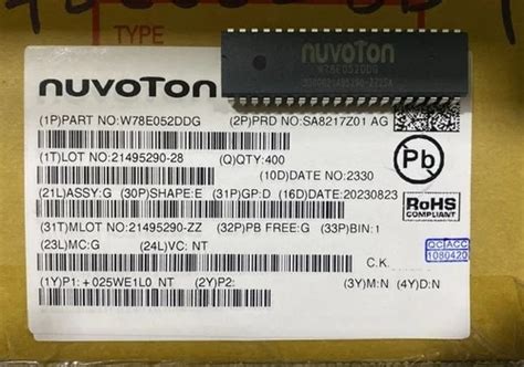 NUVOTON W78E052DDG Microcontroller Component at price INR 0 in Mumbai ...