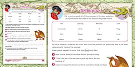 Pronouns Activity Sheet