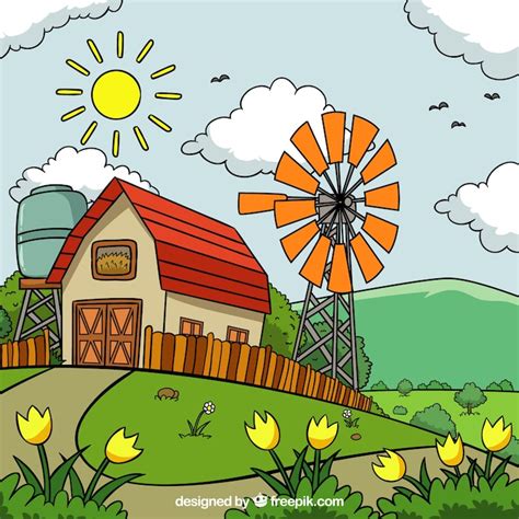 Windmill outline Images - Free Download on Freepik