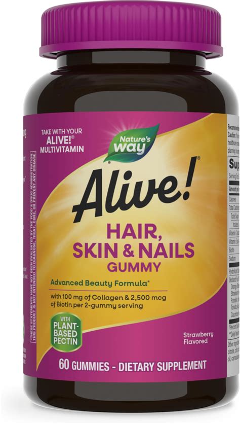 Amazon.com : Nature's Bounty Hair, Skin & Nails Rapid Gummies, Argan ...
