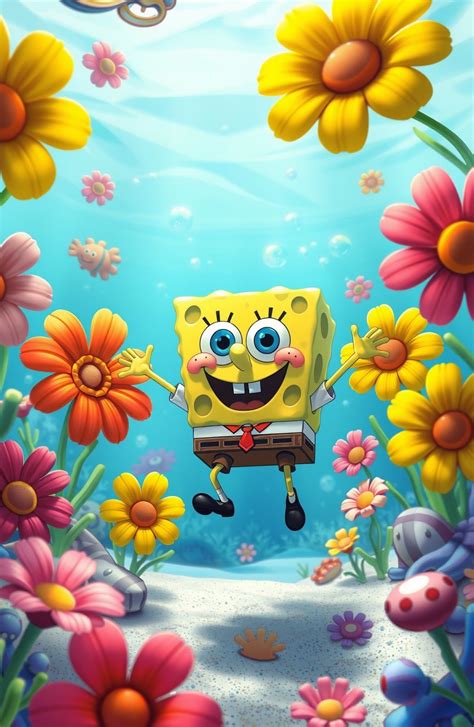 🔥 Free Download Spongebob Flower Background by @tiffanyhayes ...