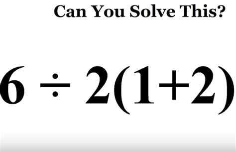 Can You Correctly Solve This Mathematical Equation?