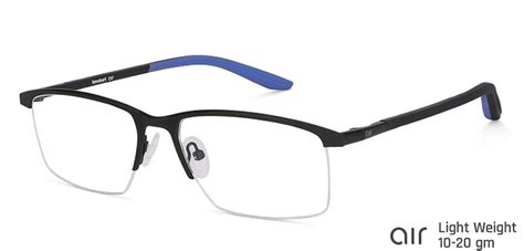 Buy Black Sky Blue Half Rim Rectangle Lenskart Air fusion VC E12752-C4 ...