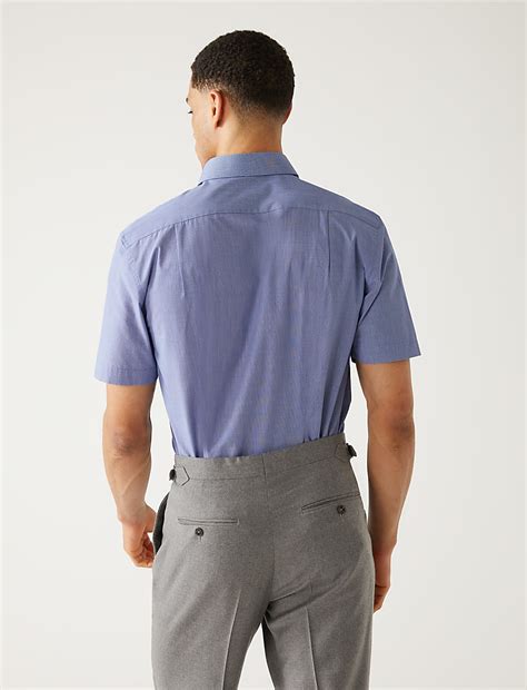 Buy 2pk Regular Fit Short Sleeve Shirts at Marks & Spencer