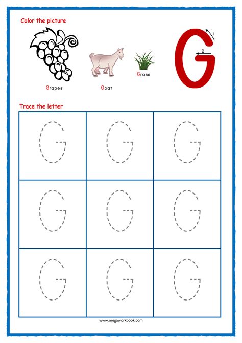 Letter G Worksheet - Worksheets Library