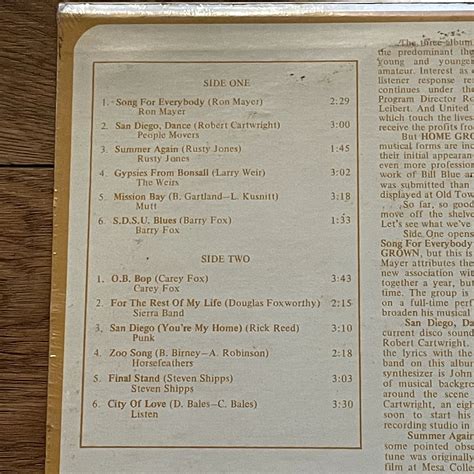 "San Diego Radio Station KGB Homegrown LP: ""Homegrown III"", 1975 ...