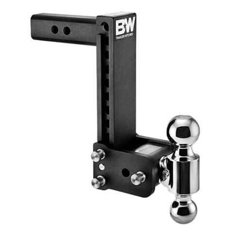 HD ADJUSTABLE TRAILER HITCH BALL MOUNT WITH DUAL BALL