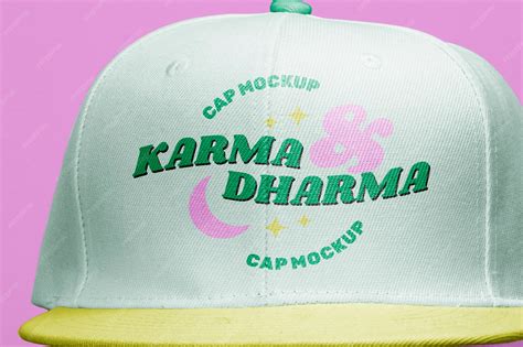 Premium PSD | Cap peak mockup design