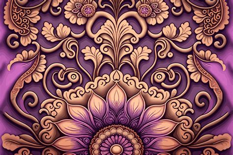 Purple Tribal Wallpaper