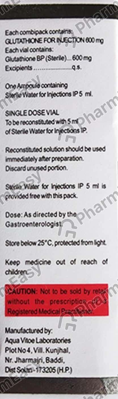 Buy Havglo 600 MG Powder For Injection (1) Online at Flat 15% OFF ...