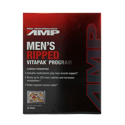 Buy GNC Pro Perfromance Men's Ripped Vitapak Program for Lean Muscle ...