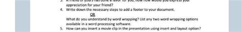 wht do u mean by word wrapping? list any two word wrapping - Brainly.in