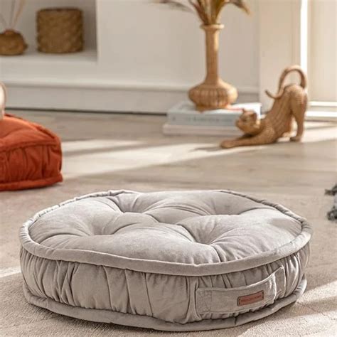 English Home Large Floor Cushion Round Floor Pillow Thick Floor Seating ...