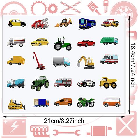 Gersoniel 500 Transportation Stickers for Kids: Trucks, Cars, India | Ubuy