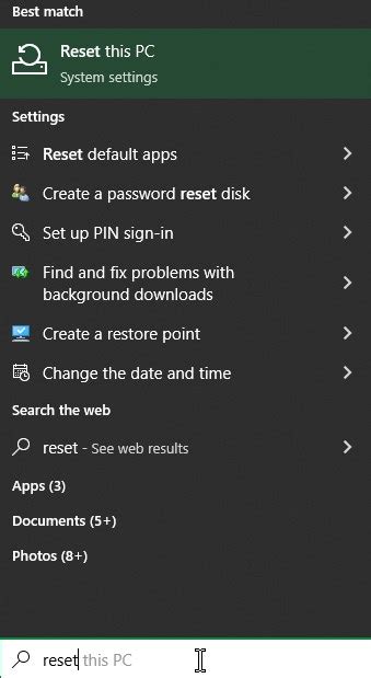 Image result for Microsoft Software Reset