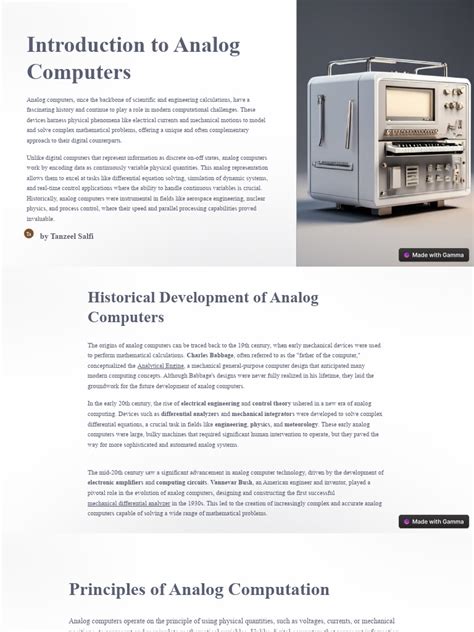 Image result for Programing an Analog Computer