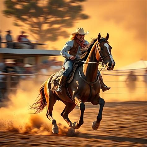 Challenging situation of horse riding at high speed with target ...