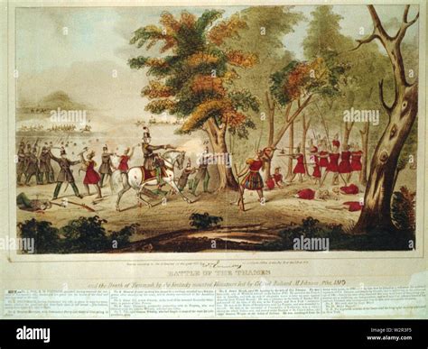 Battle of the Thames original Stock Photo - Alamy