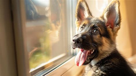 Image result for German Shepard Hanging Out Window Animation