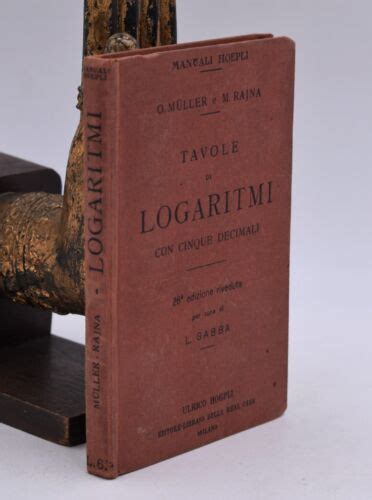 MATHEMATICS HOEPLI Muller Rajna Manuals LOGARITHM | Ubuy India
