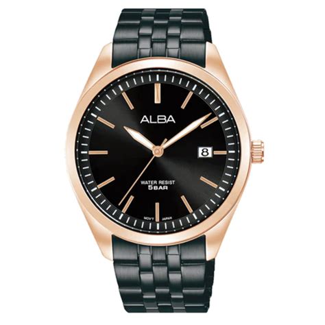 ALBA Onyx Black Dial Watch AS9S04X1 – KRISHNA WATCH COMPANY