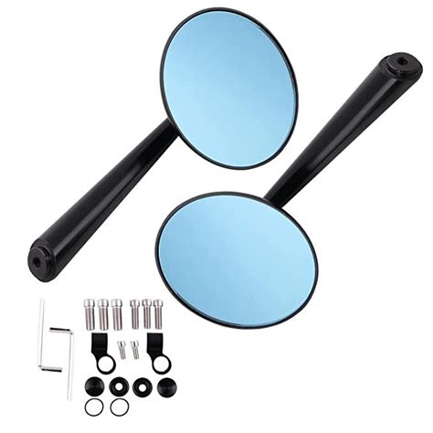 UNIVERSAL BLACK CNC MIRROR FOR ROYAL ENFIELD CLASSIC / ELCTRA / STANDA ...