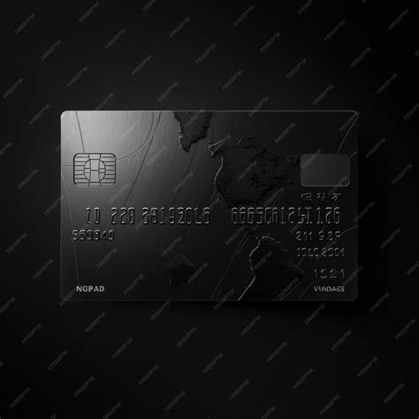 Premium AI Image | Black luxury credit card or debit card on dark ...