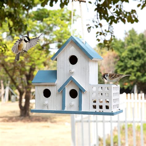 Bird Feeder&Bird House,Bird Houses for Outside,Wooden Bird Feeders ...