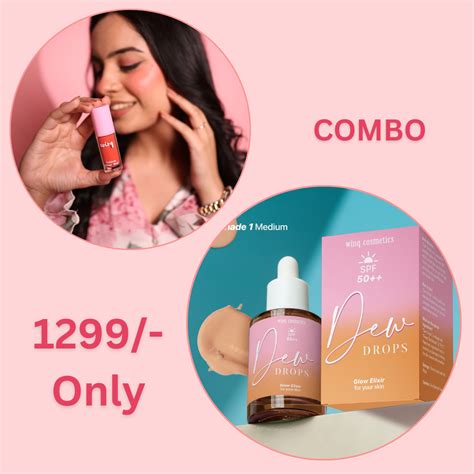 Dew Drops Shade Medium + Flirty Blush – Winq Cosmetics