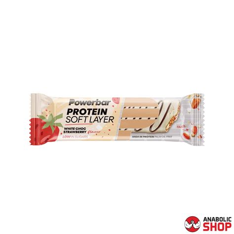Powerbar Protein Soft Layer batoniņš 40 grami White Choc Strawberry – AnabolicShop.EU