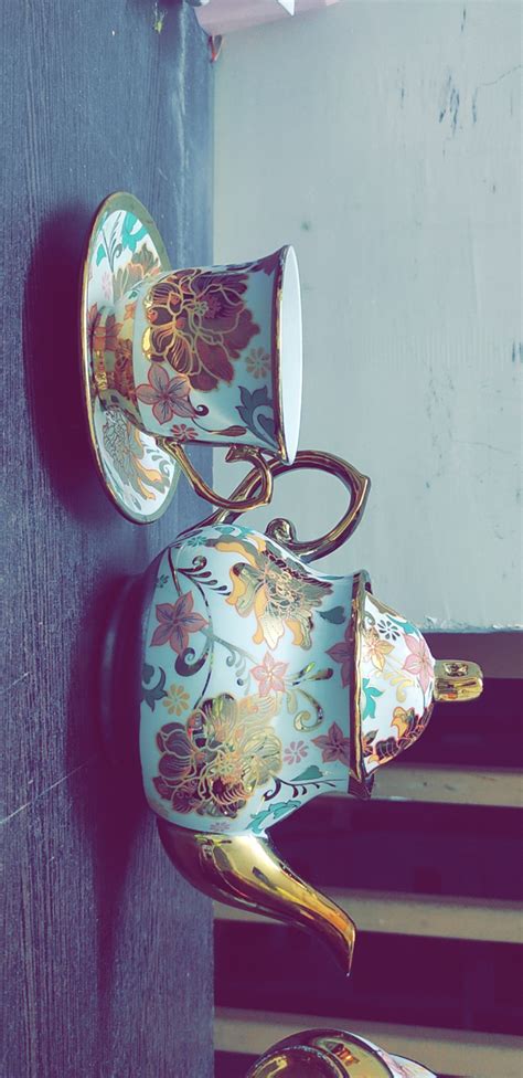 Buy A2A Teapot Set with Cups and Saucer | Ceramic (Set of 13) | Design ...