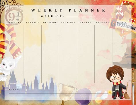 Harry Potter Printable Planner