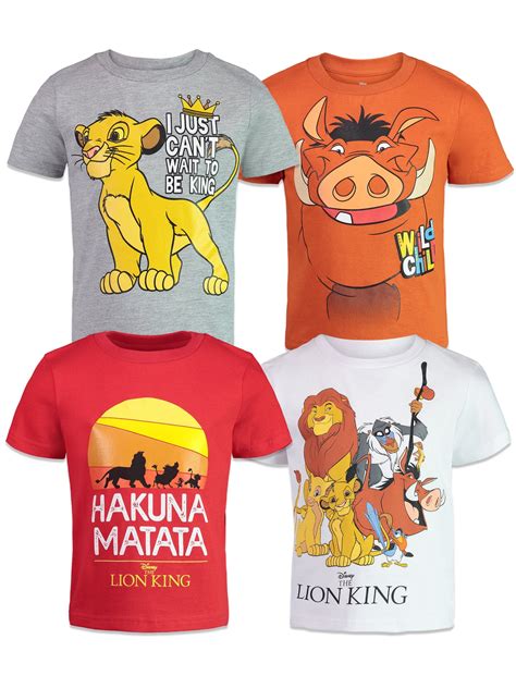 Disney Lion King Little Boys 4 Pack Graphic T-Shirts - Size 7 in Nepal ...