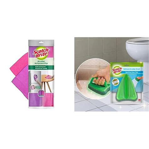 Scotch-Brite Microfiber Multipurpose Wipe (Pack of 2) (Scratch Free ...