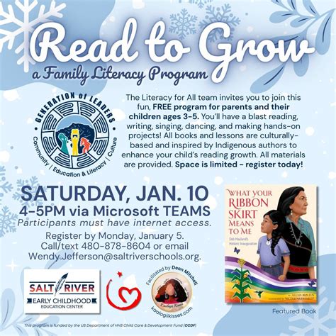 Read to Grow: Family Literacy Program, Online event, Salt River ...